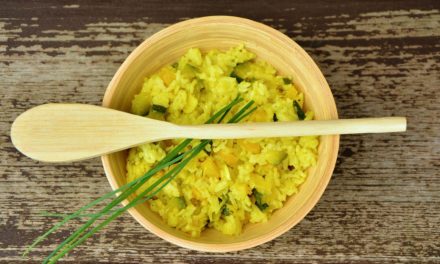 Risotto giallo e rucola