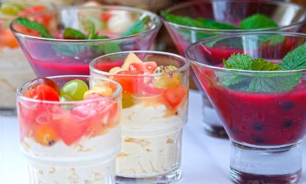Sorbetto alle pesche